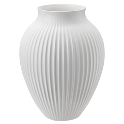 Keramická váza Knabstrup Ripple White 35 cm