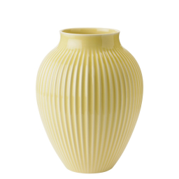 Keramická váza Knabstrup Ripple Yellow 27 cm