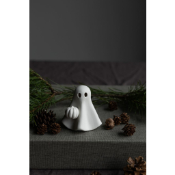 Podzimní dekorace Sam Ghost White 8 cm 