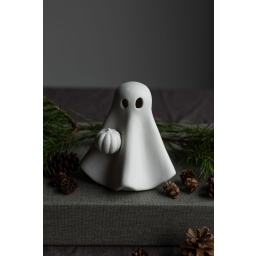 Podzimní dekorace Sam Ghost White 13 cm 