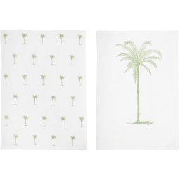 Set bavlněných kuchyňských utěrek Palm Tree - 2 ks