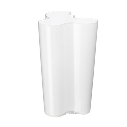 Skleněná váza Alvar Aalto White 25,1 cm