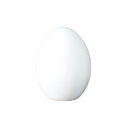 Velikonoční vajíčko Standing Egg White 8 cm