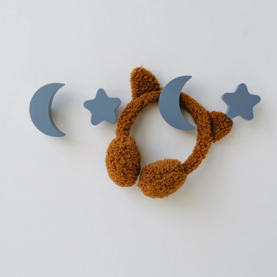                             Háčky Stars and Moons hooks Grey - set 4 ks                         