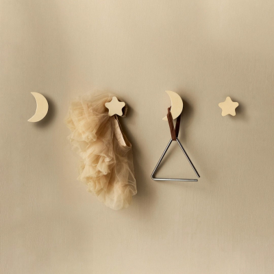                             Háčky Stars and Moons hooks Sand - set 4 ks                         