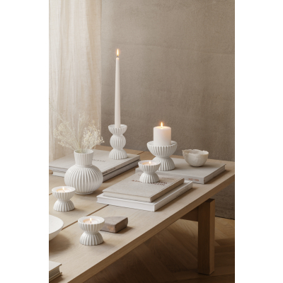                             Svícen Tura Candle holder White 12,5 cm                        