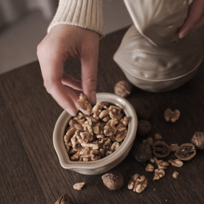                             Keramická dóza Walnut Bowl Shiny Mole 14 cm                        