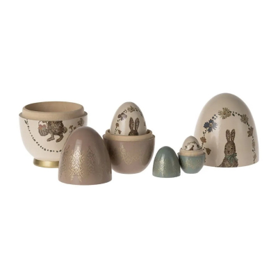                             Dřevěná vajíčka Easter Babushka Eggs - set 5 ks                        