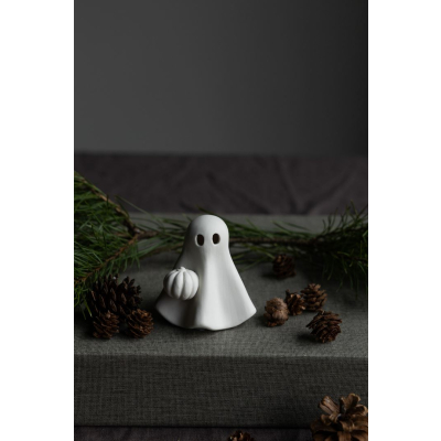 Podzimní dekorace Sam Ghost White 8 cm                     