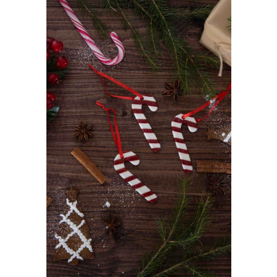                             Keramická vánoční ozdoba Candy Cane - set 3 ks                        