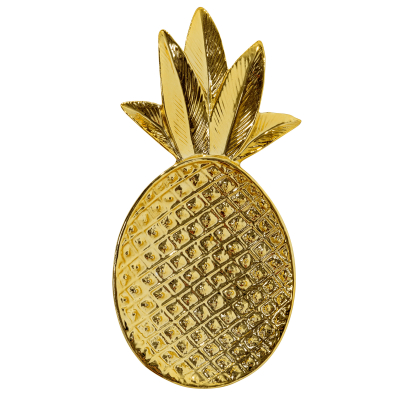 Keramický tácek Pineapple zlatý                    