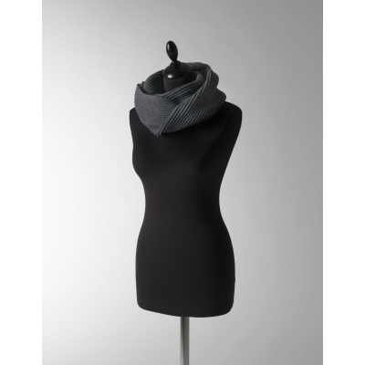 Unisex šála/tunel Snood tmavě šedá                    