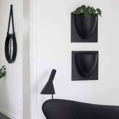                             Nástěnný květináč VertiPlants BIO Black 30 cm                        