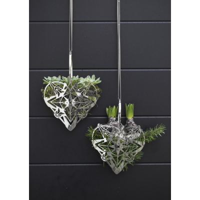                             Vánoční ozdoba Christmas Heart Silver 25,6 cm                        