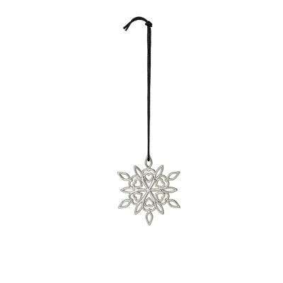 Vánoční ozdoba Christmas Frostflower Silver 7 cm                    