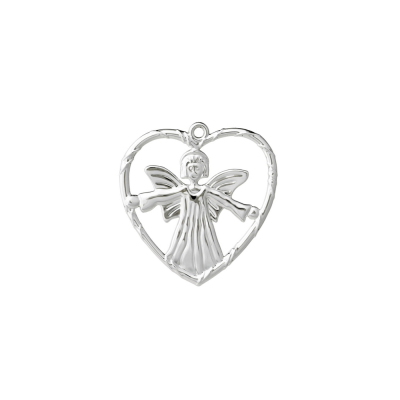 Vánoční ozdoba Angel in Heart Silver 7 cm                    