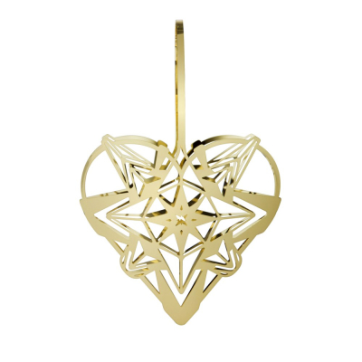 Vánoční ozdoba Christmas Heart Gold 25,6 cm                    