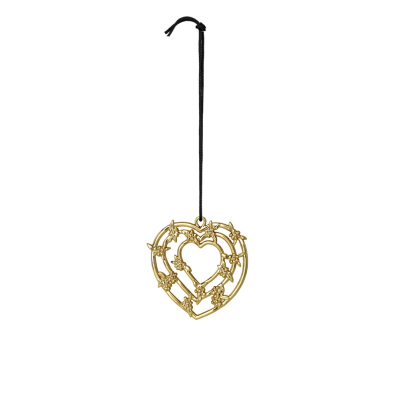 Vánoční ozdoba Heart Garland Gold 7 cm                    